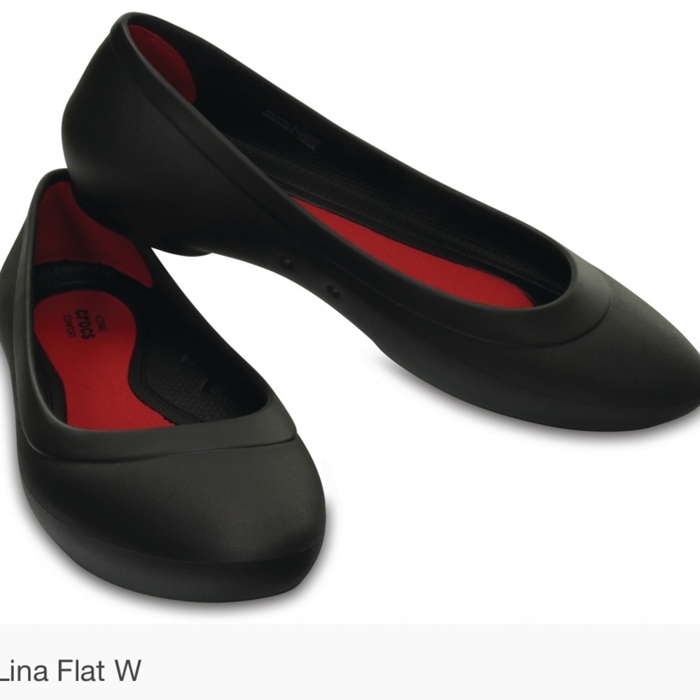 Croc black Lina flats